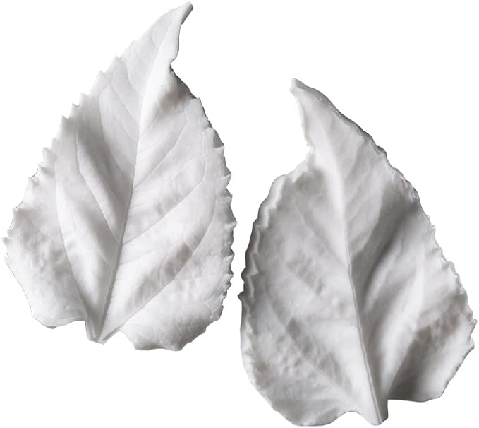 KALAIEN 8Pcs Sugar Paste Leaf Veiners Fontant Mold Fondant Silicone Leaf Rose/Peony/Lily 3D Craft Tool