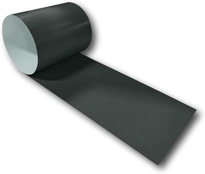 Eagle 1-24 Gauge KYNAR 500 Sheet Metal Flashing Rolls-10 FT Long-Heavy Duty-Commercial Grade-Roofing Flashing, Fascia Cover, Coping Cap-Multiple Sizes (6" x 10 FT, Dark Bronze)