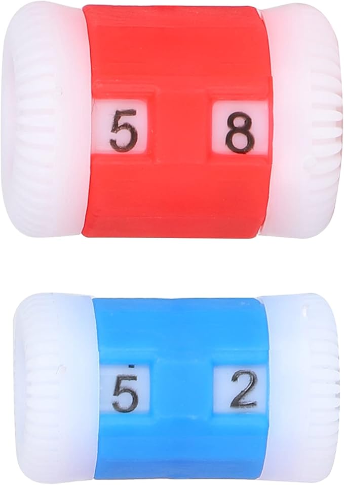 Plastic Knit Counter Knitting Crochet Stitch Marker Row Ring Sewing Tool Craft Accessories Two Color(One Set)