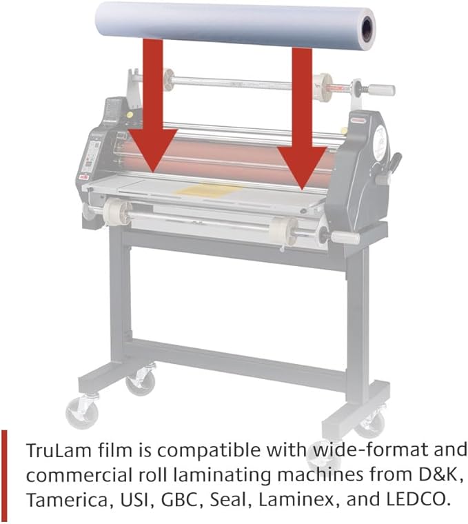 TRULAM - PRO Grade Roll Laminating Film - 3 Mil - 43 inch x 250 feet with 3 inch Core - Clear Gloss Finish (P30G433)