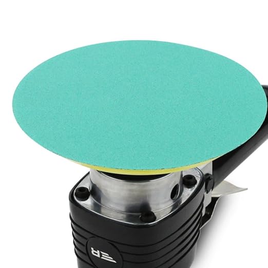 BHA 5” Green Film PSA Self Adhesive Sanding Discs - 50 Pack - Wet/Dry, Sticky Back, Premium Aluminum Oxide for Long-Lasting, Low-Dust & Load Resistant Sanding and Surface Finishing - 100 Grits