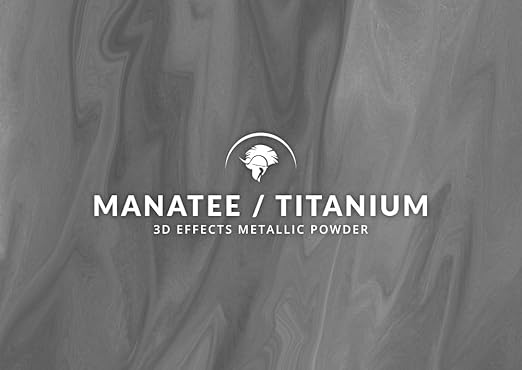 Spartan Epoxies Metallic Pigment Powder for Epoxy - 30 Unique Colors, 4oz for 1 Gallon and 12oz for 3 Gallons of Clear Epoxy, Made in The USA (Manatee, 4oz (45 Grams))