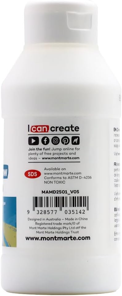 Mont Marte Premium Acrylic Flow Medium 8.45oz (250ml)