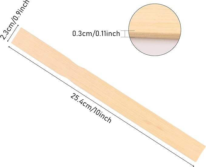 Bamboo Paint Stir Sticks - Rewiss Paint Sticks 10 Inch Wood Stirrers Paddles Resin or Wooden Craft Sticks, Garden and Library Markers(1000 pcs)