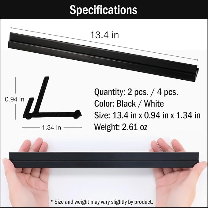 Lightweight Non-Slip Card Holder Stand – Set of 2, 13.4 Inches – Made in Japan for Card Games and TCG, Anti-Skid Base (2 Pack-Black)