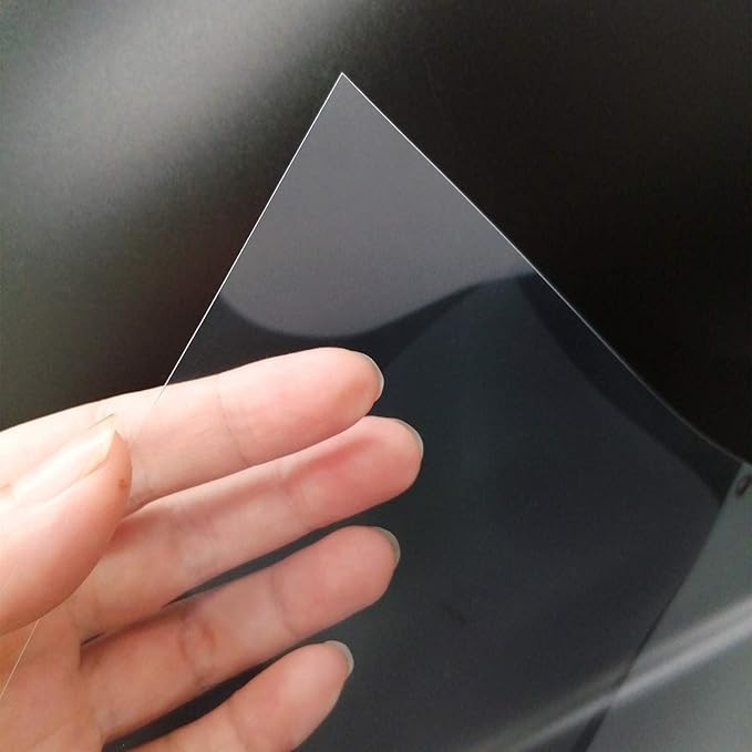 BANLTRE 10 Pieces 10 mil Transparency Blank Template Material Stencils Mylar for Cutting Paper Clear Sheet 12 × 12 inch (10-10 mil)
