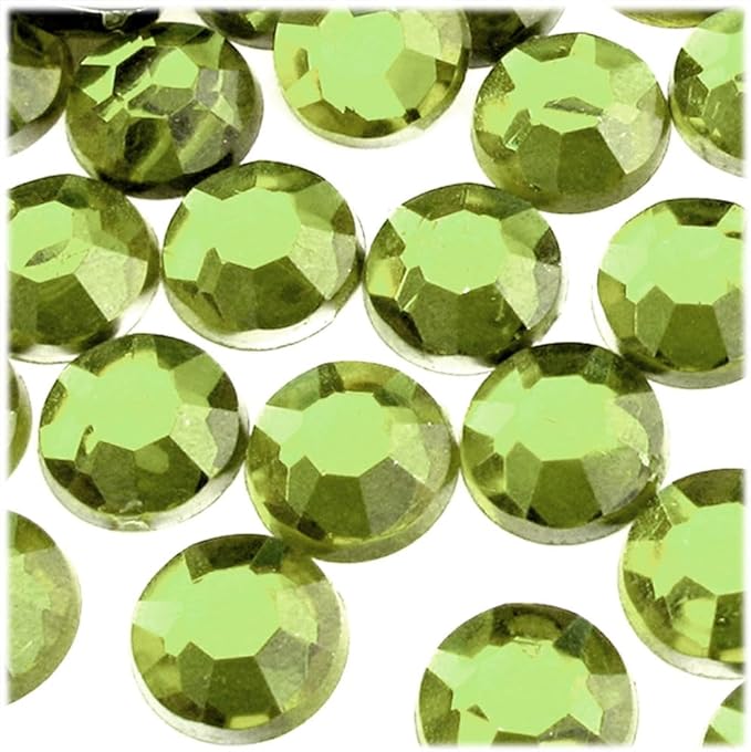 The Crafts Outlet 72pc Rhinestones Round 20mm - Flatback Light Orange