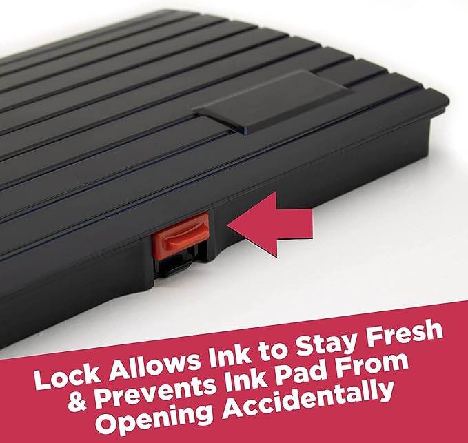 Large Premium Magenta Purple Ink Stamp Pad - 5" by 7" - Quality Felt Pad