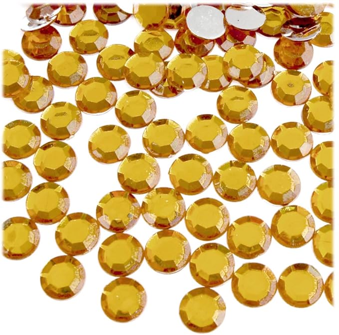 The Crafts Outlet 144pc Rhinestones Round 10mm - Flatback Ruby Red RED