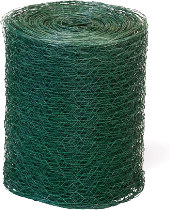 SLS SUPPLY FLORA - Green Florist Netting, Customizable Floral Wire, Steel Wire Mesh Roll, Versatile and Durable Garden Netting, Essential Floral Arrangement Supplies, 12 inches x 150 feet