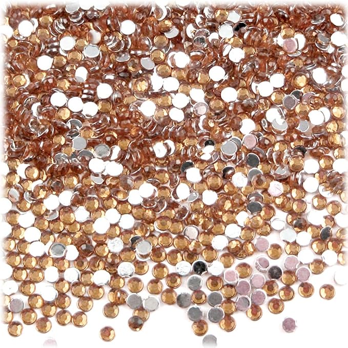 The Crafts Outlet 1,440pc Rhinestones Round 3mm (10ss) Flatback Royal Blue