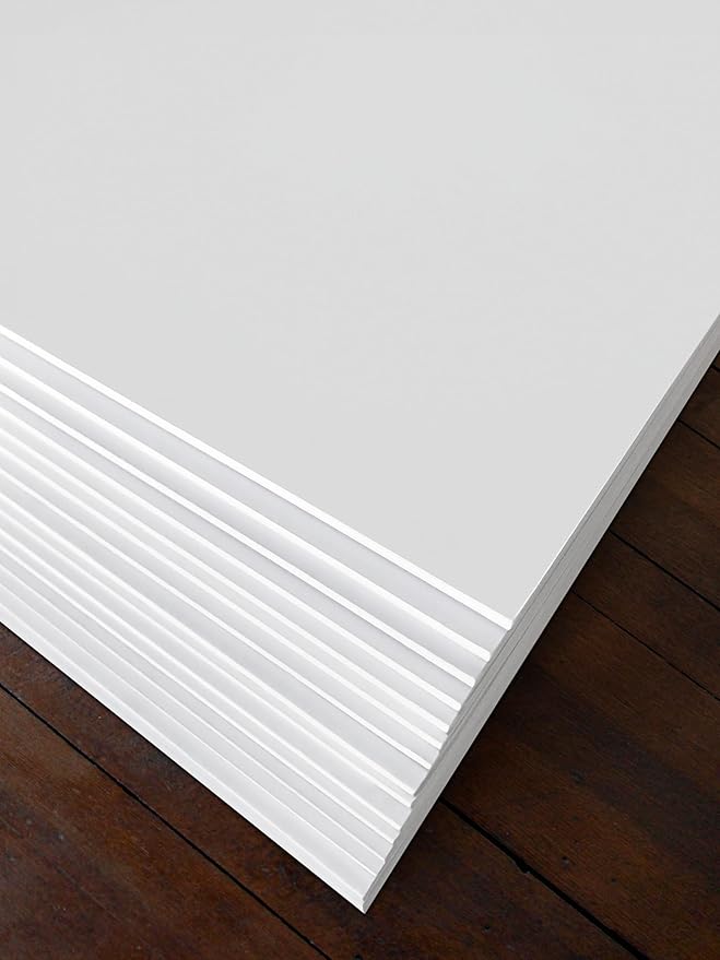 White Foam Board 22 x 28 x 1/8" (3mm) Inch, 15 Pack Acid-Free Foam Core Poster Board Sheets for Art, Crafts, Presentation, Vision Board, Signboard, and Party Decorations