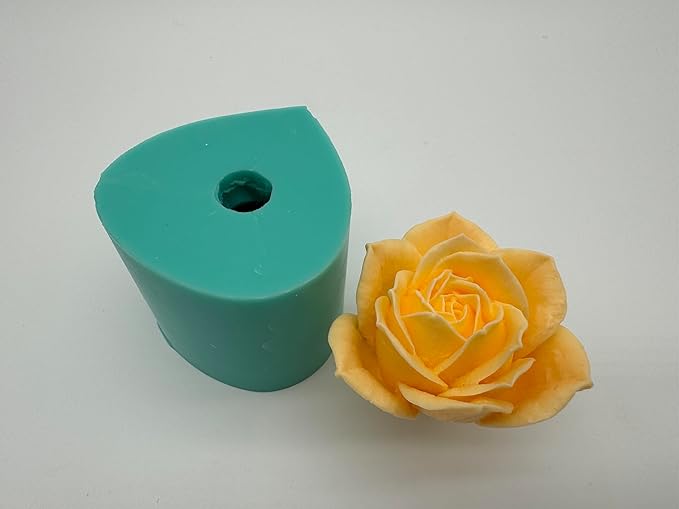 3D Rose Flower Silicone Mold for Epoxy Resin Craft Aroma Gypsum,Handcrafted Soap Candle Wax,Decorated Chocolate Cake Making