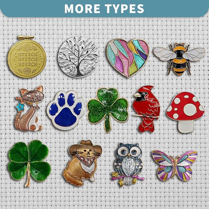 Magnetic Needle Minder Magnet Embroidery Accessories and Supplies Embroidery Needle Holder Cross Stitch Holder Needlework Supplies (Cardinal) (Gafieldcat)