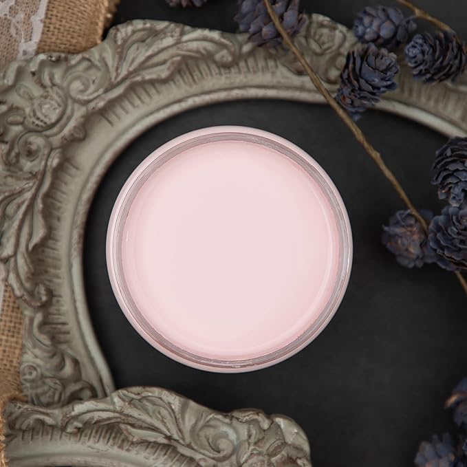 Dixie Belle Paint Company Chalk Finish Furniture Paint - Soft Pink (16oz) - Matte Dainty Pink Chic Chalk Mineral DIY Furniture Paint