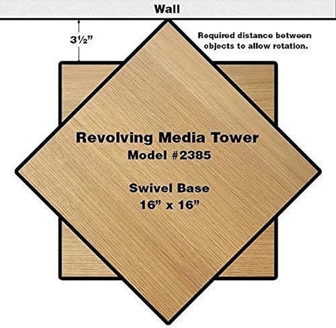 Venture Horizon Revolving Media Tower 600 White