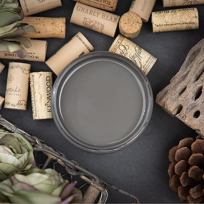 Dixie Belle Paint Company Chalk Finish Furniture Paint - Gravel Road (8oz) - Matte Warm Gray Chic Chalk Mineral DIY Furniture Paint