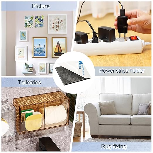 UPINS Double Sided Foam Tape, Double Sided Tape Heavy Duty Strong Adhesive Double Sided Mounting Tape for Walls Picture Poster Crafts (150, Black)