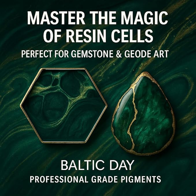 BALTIC DAY Emerald Green Epoxy Resin Pigment Paste XL (191g/6.7oz) ā Opaque Epoxy Dye & High Concentration Coloring Paste, Mica Powder Alternative for Resin Art, Jewelry, Tumblers