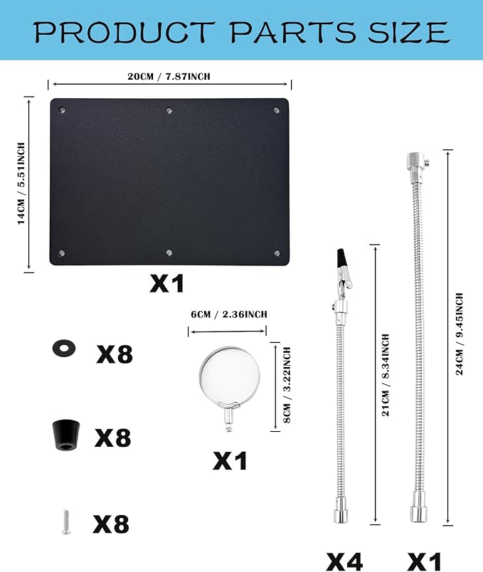 Kaisiking Helping Hands Soldering Station with Magnifying Glass, PCB Holder 4 Flexible Arms Magnifier and Third Hand Soldering Tool for Electronic Repair Soldering Jewelry Crafts