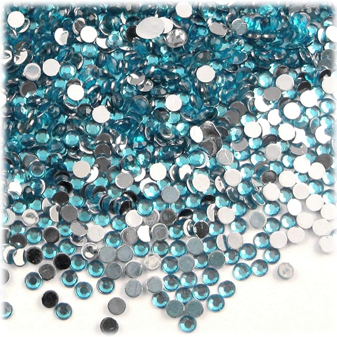 The Crafts Outlet 1,440pc Rhinestones Round 3mm (10ss) Flatback Fucshia