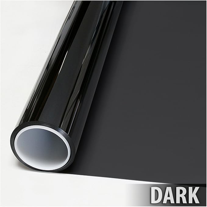 BDF EXNA20 Exterior Window Film Daytime Privacy and Heat Control Natural Black 20 (Dark) - 36in X 24ft