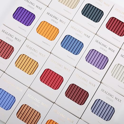 Pearl White Wax Seal Sticks, ONWINPOR 20pcs Glue Gun Wax Sealing Sticks for Wax Seal Stamp, Mini Glue Gun Wax Seal Sticks Suit for 0..28'' Glue Gun (Pearl White)