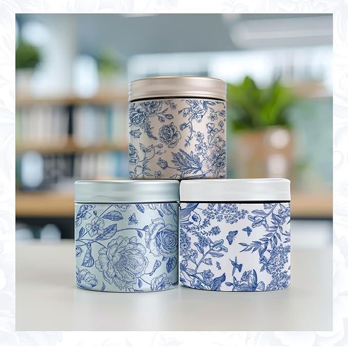 Decoupage Napkins Assorted Floral 27 Pack 9 Styles for DIY Crafting Birthday Party , Decorative Decoupage Napkins Cocktail Paper ,Each Unfolded 13 Inch (Blue Floral)