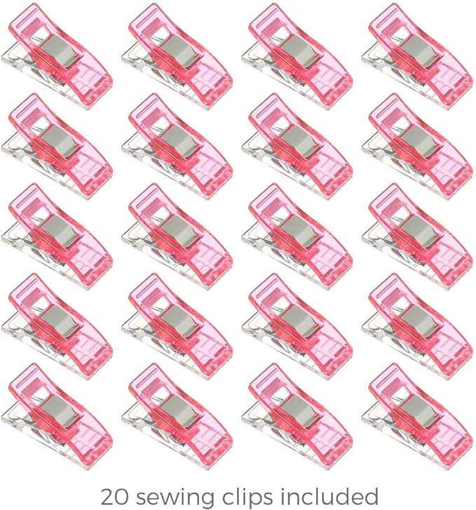 Rotary Cutter Set - Quilting Kit incl. 45mm Fabric Cutter, 5 Replacement Blades - Ideal for Crafting, Sewing, Patchworking, Crochet & Knitting (Pink, Cutting Mat Set (36" x 24"))
