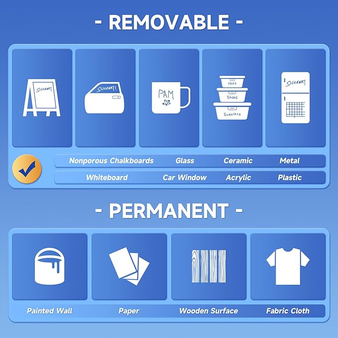 SILENART Red Chalk Markers 2 Pack - Red Dry Erase Markers Pen - Liquid Chalk Markers for Chalkboard, Window, Glass, Mirror, Blackboard