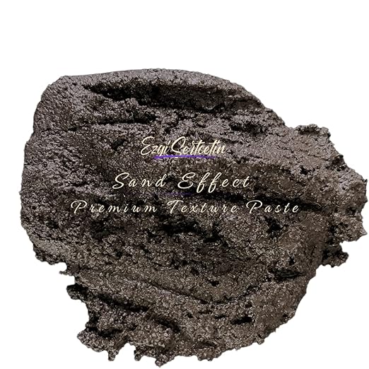 Premium Sand Effect Texture Paste | 6oz by Volume | Unique Metallic Colors | Excellent Sand Texture Effect | by Ezgi Sertcetin (Metallic Somé Gold)