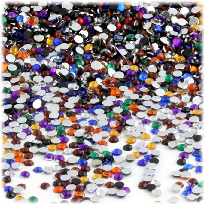 The Crafts Outlet 1,440pc Rhinestones Round 3mm (10ss) Flatback Light Pink