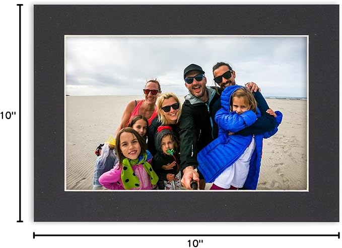 5x7 Mat for 8.5x11 Frame - Precut Mat Board Acid-Free Show Kit with Backing Board, and Clear Bags Mixed Colors 5x7 Photo Matte Made to Fit a 8.5x11 Picture Frame Matboard for Framing, Pack of 100 Mats