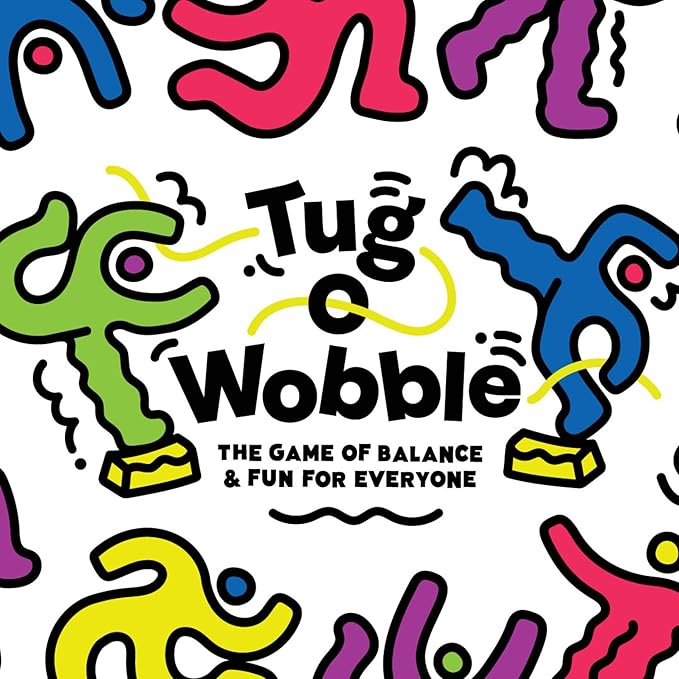 TUG O' WOBBLE: The Ultimate Balancing Outdoor and Indoor Game, Fun for Everyone, Lawn Game for The Backyard, Park, or Yard with Carrying Bag, Family Friendly Gift