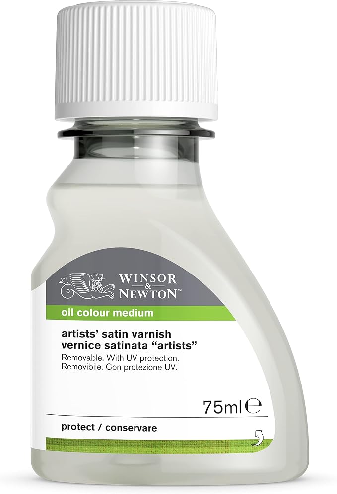 Winsor & Newton Professional Artists' Satin Varnish, 75ml (2.5oz) Bottle