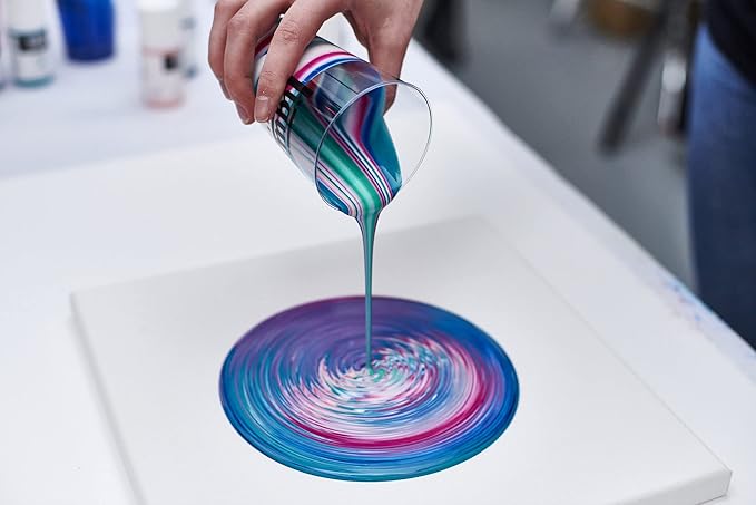 Liquitex Professional Pouring Medium Set, Includes 3 x 4-oz Pouring Medium, Gloss, Matte, and Iridescent