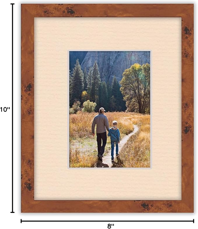 8x10 Mat Bevel Cut for 5x8 Photos - Acid Free Beige Precut Matboard - For Pictures, Photos, Framing - 4-ply Thickness