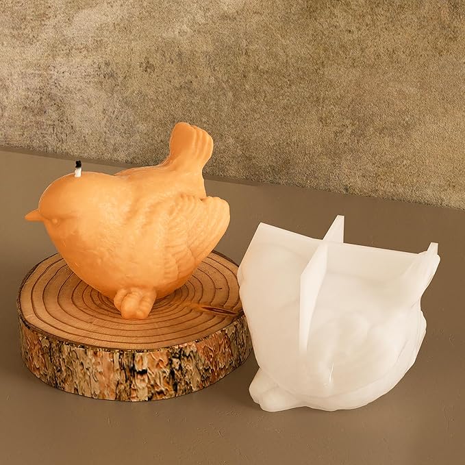Animal & Bird Resin & Silicone Candle Mold Set - 3D Animal Mold for Home Decor & Candle Making