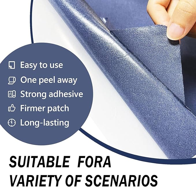 Canvas Repair Patch, 17X158 Inch Strong Sticky Fabric Repair Tape, Self-Adhesive Fabric Patch for Sofas, Tote Bags, Clothing, Car Seats, Furniture (Brown, 17X158 Inch)
