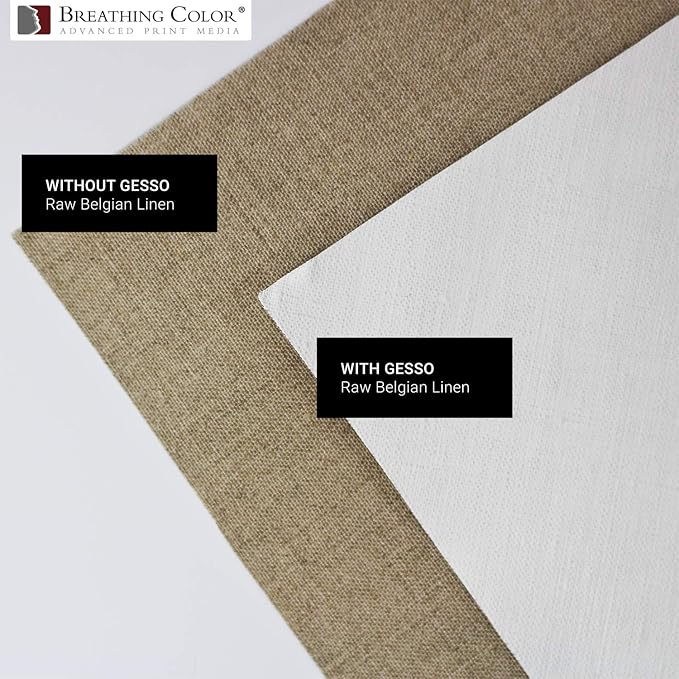 White Gesso Canvas Primer Bundle 32 oz. with Application Brush and Sandpaper. Keep Paint from Absorbing! Whether Acrylics, Oils, Watercolors or Pastels, Make Every Painting Look its Absolute Best