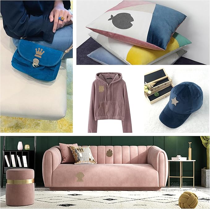 Azobur Sofa Fabric Repair Patch, 6 Piece Microfiber Patches, Self Adhesive Fabric Sofa Patch Repair Fabric, Luxurious Look, Quick Fix Sofa.(Dark Blue)