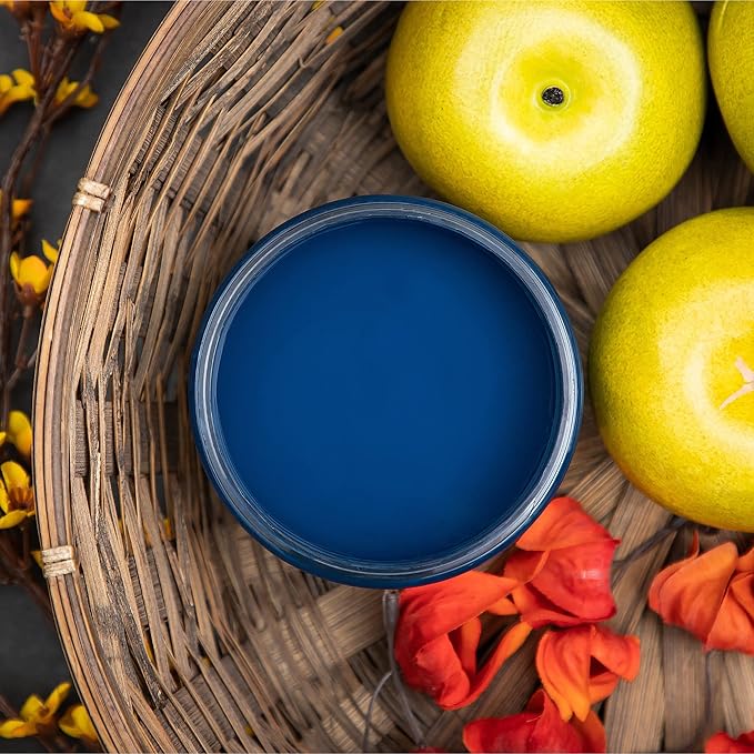 Dixie Belle Paint Company Chalk Finish Furniture Paint - Bunker Hill (4oz) - Matte Indigo Blue Chic Chalk Mineral DIY Furniture Paint