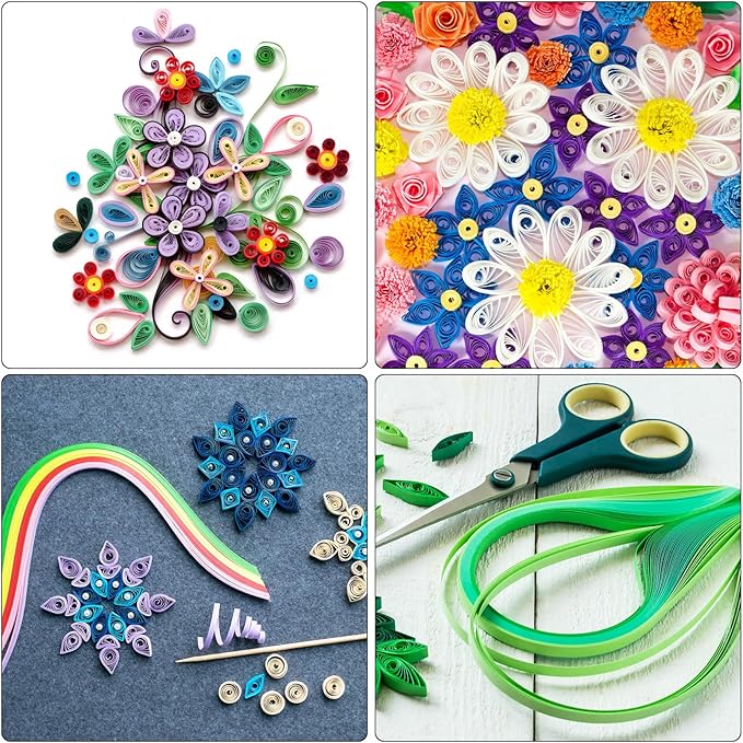 PATIKIL Quilling Strips Paper 600pcs 5mm 39cm Origami Paper Quilling Kits for Art DIY Hand Craft Christmas, Yellow