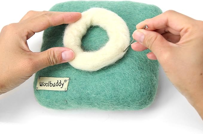 Woolbuddy Needle Felting Wool Mat ā 6x6x1.5 Inch Pad for Felting Projects ā Durable, Eco-Friendly Alternative to Foam Felting Pads ā Ideal for Felting Supplies & Tools (Lavender)
