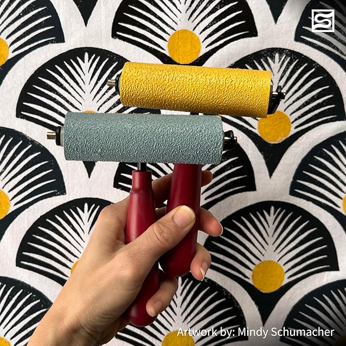 Speedball Soft Rubber Brayer, 1.5-Inch - Roller For Printmaking, Gel & Block Printing and Crafting - Made in USA
