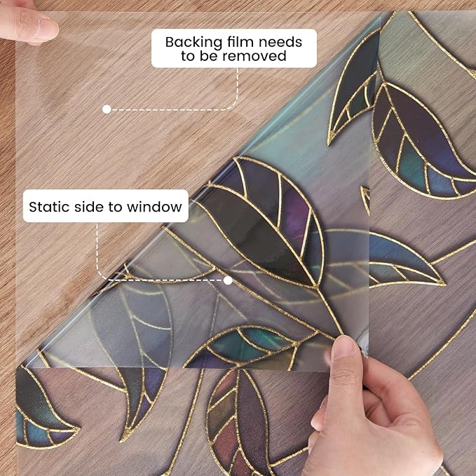 DKTIE Window Privacy Film Frosted Glass Static Cling UV Sun Blocking Heat Control Window Tint Day and Night Insulation Home Bathroom Door Decorative (S166, 29.5'' x 78.7'')
