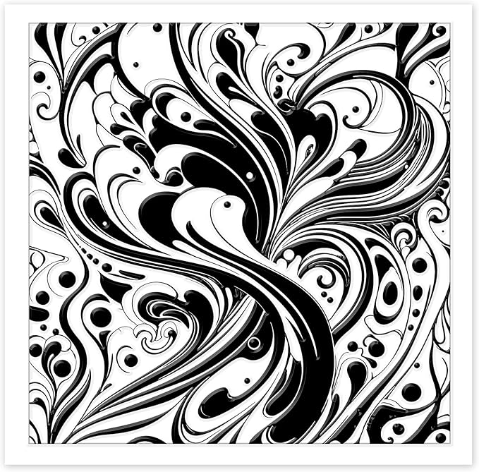 CHGCRAFT Artistic Pattern Polymer Clay Texture Sheets Fumes Silicone Stamp Water Flow Clay Texture Mat Modeling Pattern Pad for Jewelry and Clay Earrings Tools, 5.5x5.5 inch