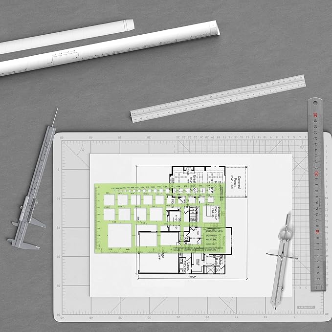 Pacific Arc Squares Template Guide, 39 Squares ranging from 1/16 inch to 1 and 3/8 inch