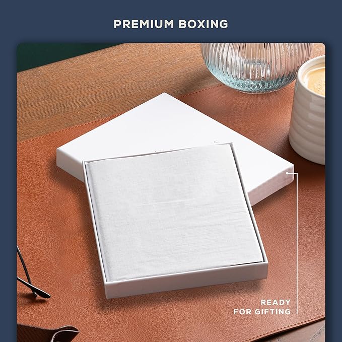 Beechmore Books Square Sketchbook – 8x8 Premium Vegan Leather Bound Large Sketch Book Hardcover with 156 Thick 160gsm Perforated Ivory Pages, Blank Sketch Pad, Gift Boxed Back Pocket, Ribbon Bookmark