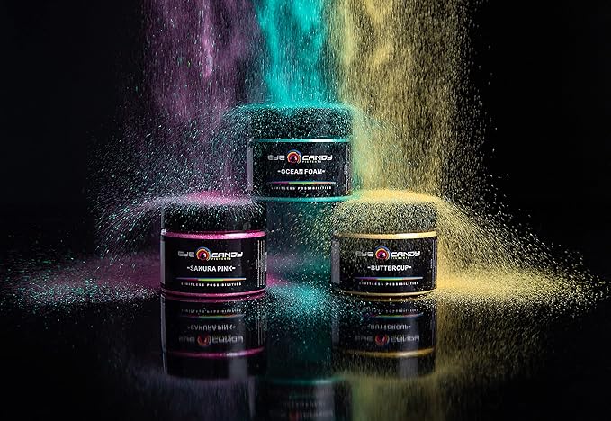 Eye Candy Pigments Premium White Mica Powder - Airi White (25gr) - for Epoxy, Resin, Soap, Paint, Woodworking, Acrylic Pouring, Bath Bombs, Fishing Lures - DIY Arts and Crafts Additive